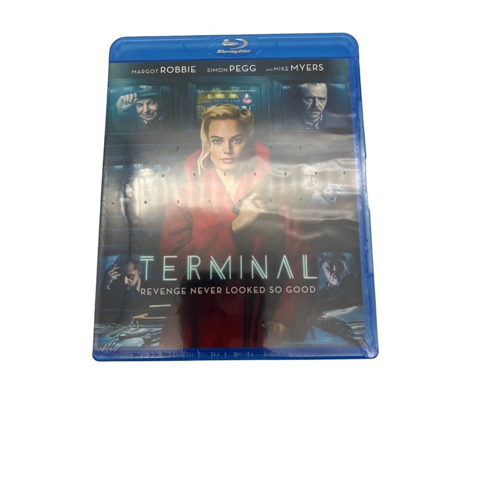 Terminal Blu-Ray Disc 2017 New Sealed Not Rated Margot Robbie Simon Pegg